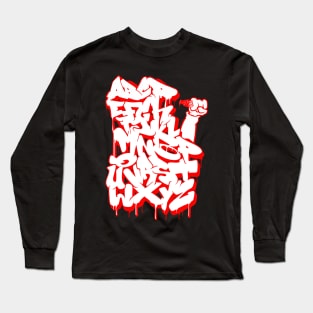 Graffiti Alphabet #6 red Long Sleeve T-Shirt